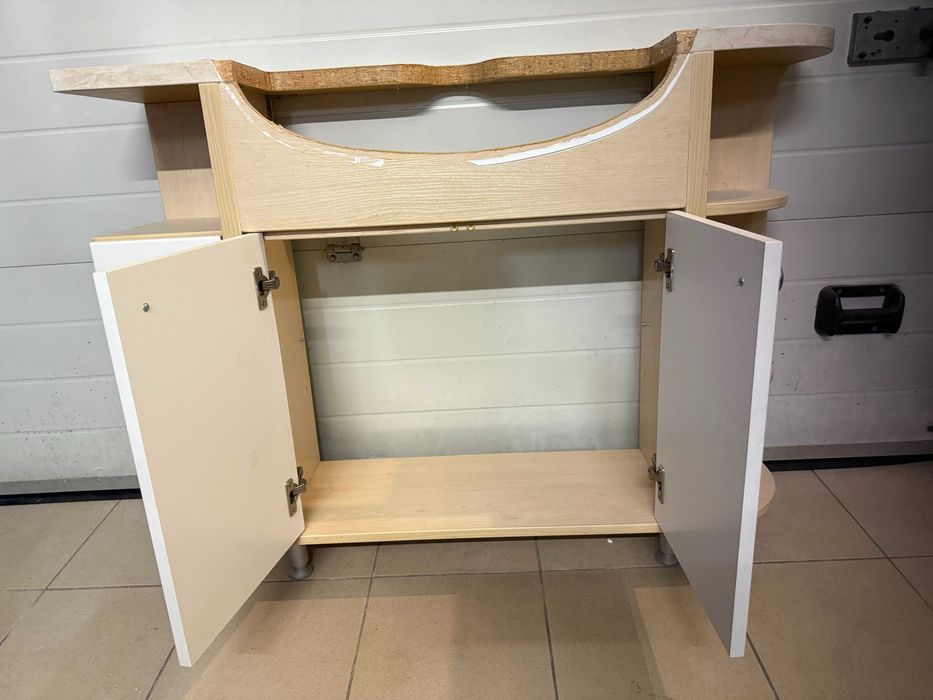 szafka łazienkowa D112 xS28 xW86cm z umywalką D65x S52cm