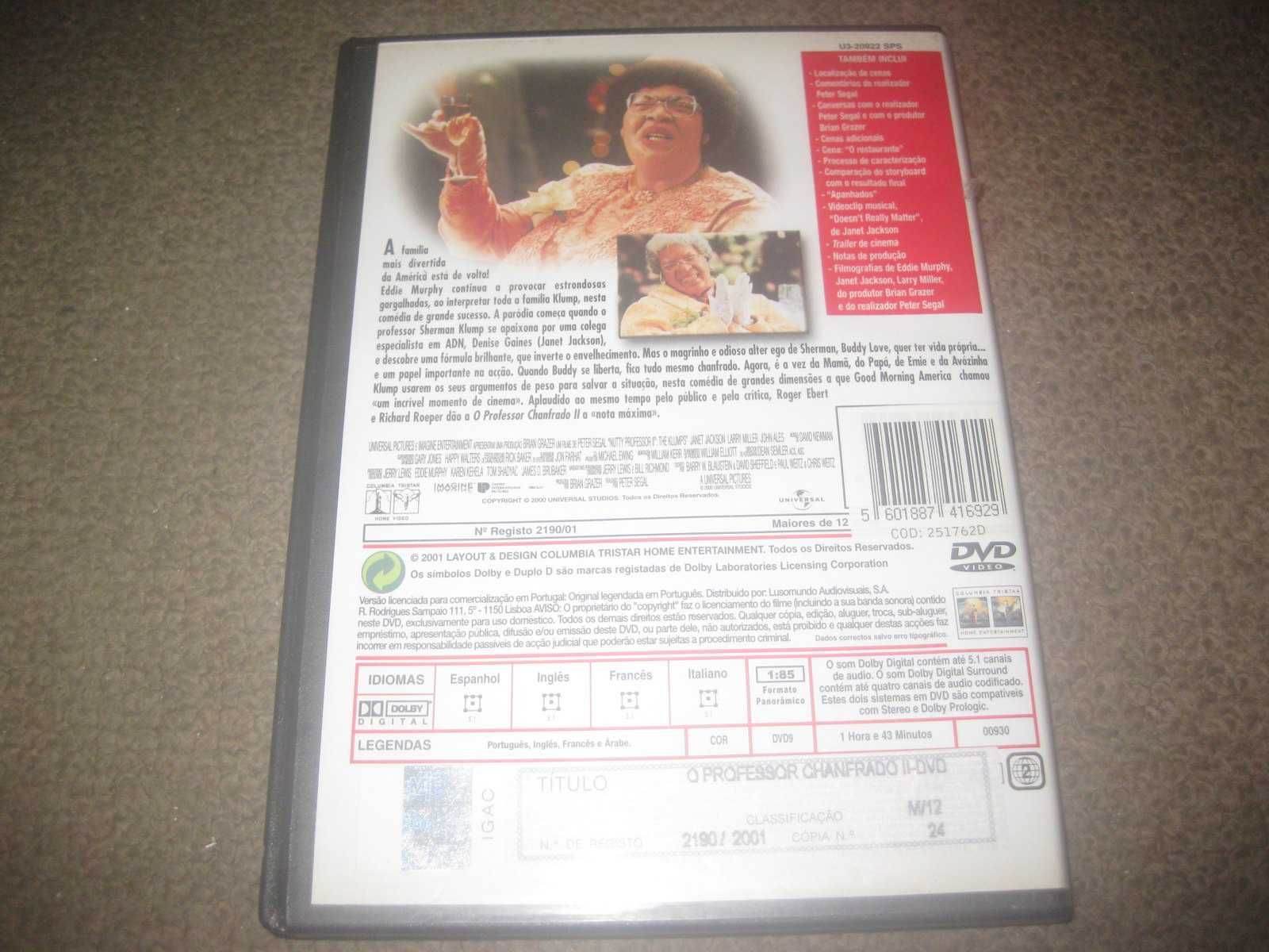 DVD "O Professor Chanfrado II" com Eddie Murphy