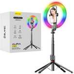 Blavec Lampa pierścieniowa Selfie Aluminium Aura LED RGB Ring P-50 25