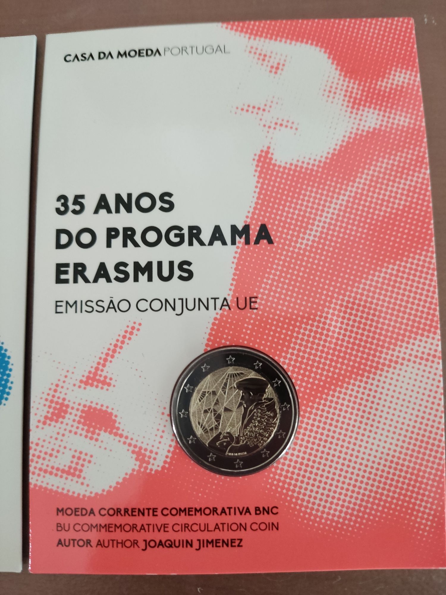 2 € BNC BU Carteiras Coincard moeda  euro Portugal comemorativas