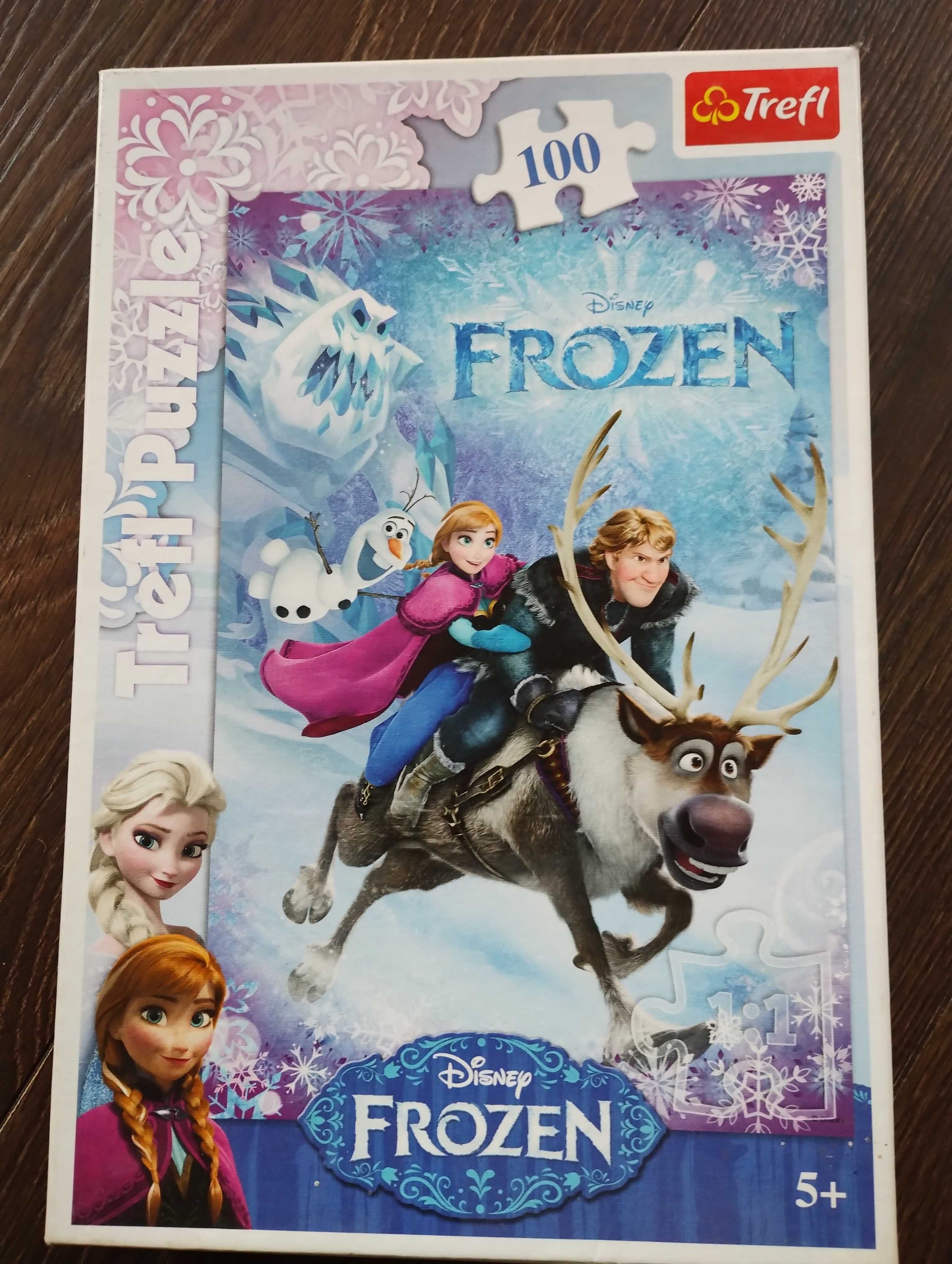 Puzzle Frozen Kraina Lodu 100el, +5lat