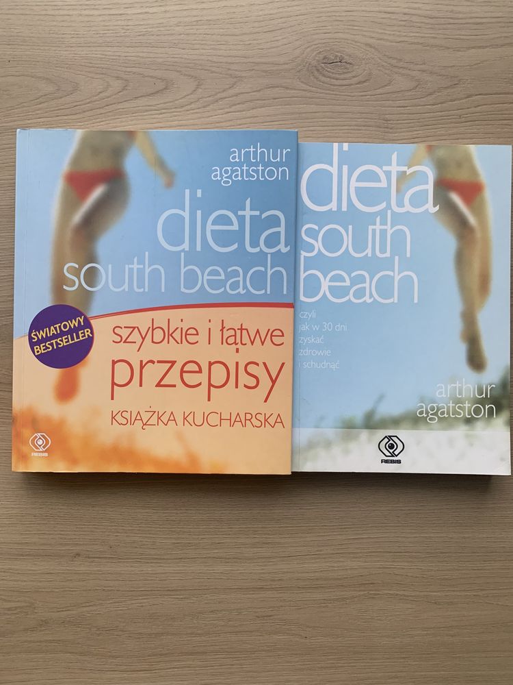 Komplet ksiażek dieta South Beach + przepisy Arthur Agatston