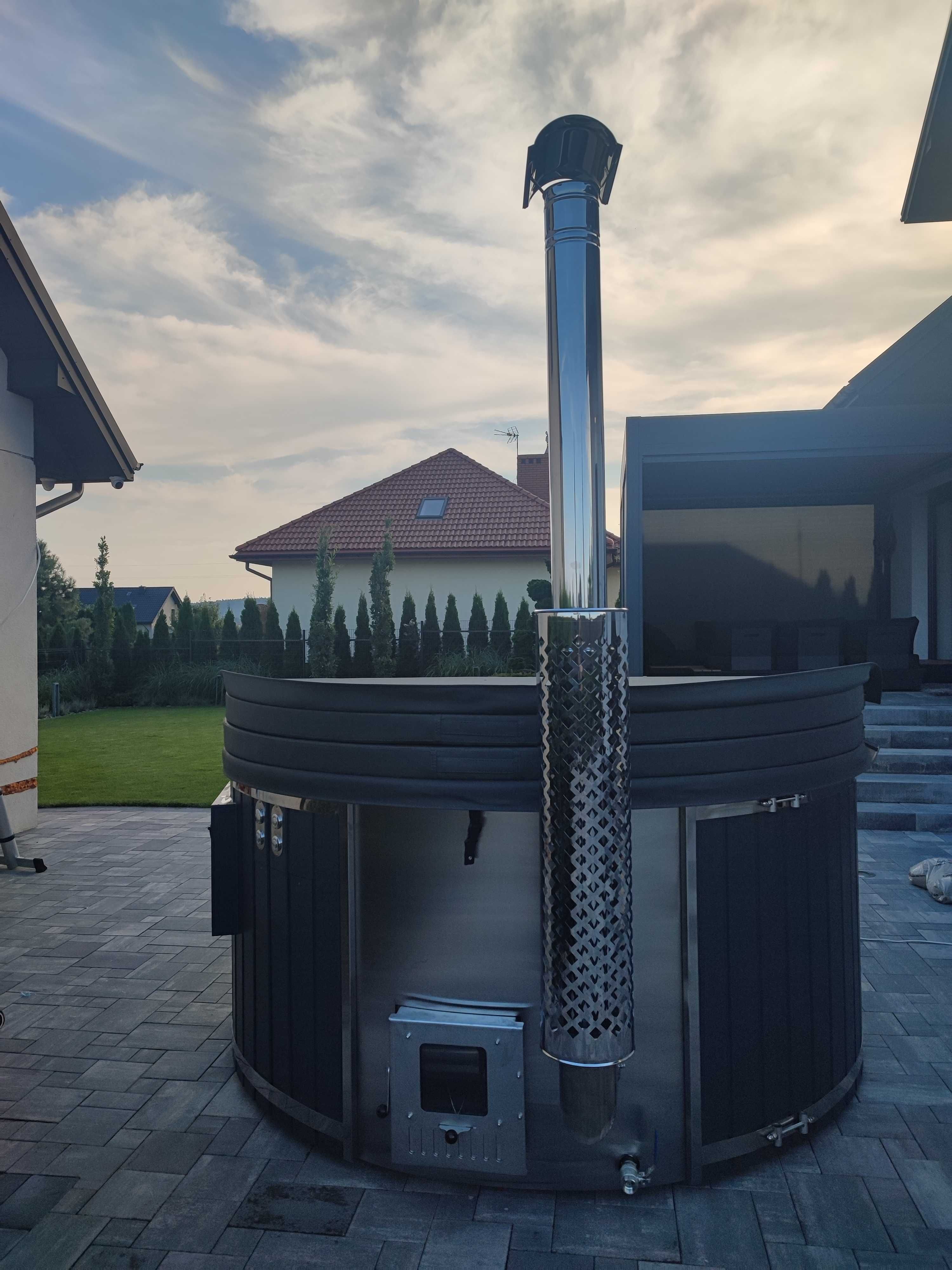 Balia Ogrodowa Jacuzzi bania Hot Tub Gorąca Beczka Pokrywa Termiczna