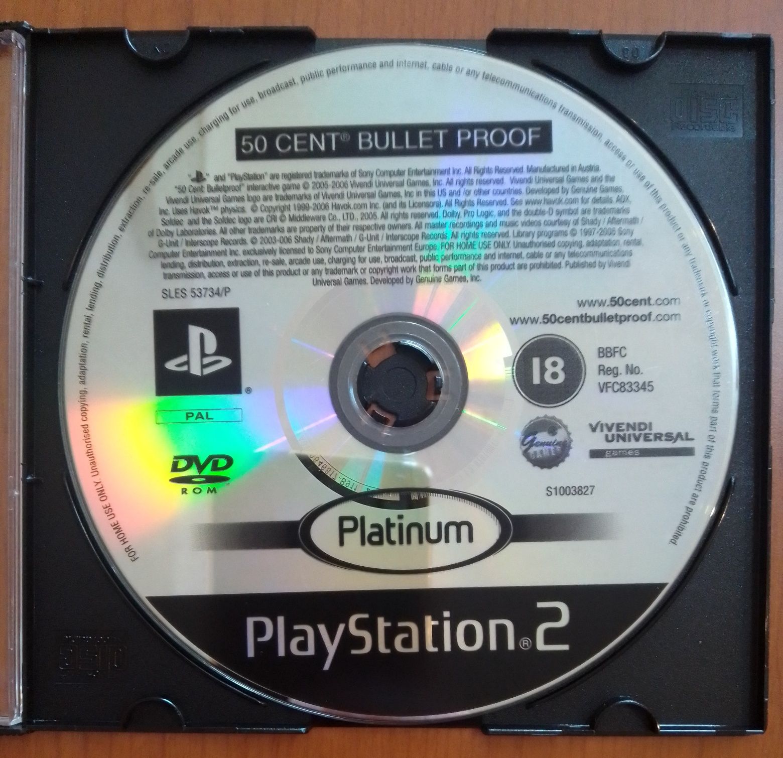 Jogo 50 Cent - Bullet Proof, para Playstation 2 PS2