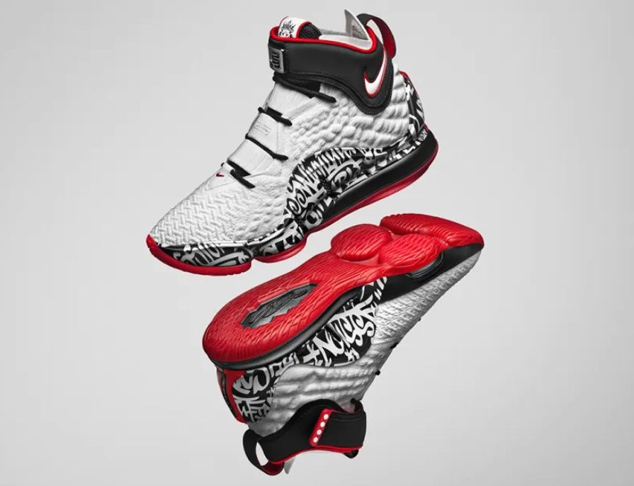 Tênis Nike LeBron graffiti