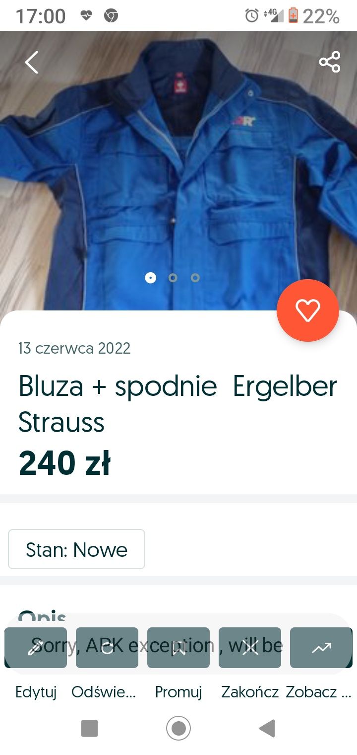 Bluza plus spodnie Elgelbel Strauss