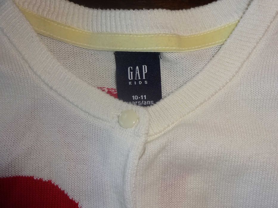 GAP KIDS 100% cotton sweter na guziki kardigan bluzka 10-11 lat