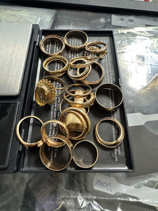 Zlom zlota 585 583 obraczki 100,4g 290zl/g ocechowane