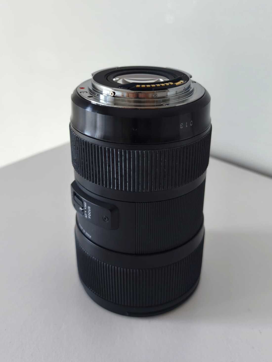 Sigma Art 18-35 1.8 na caixa em estado como NOVA-Canon