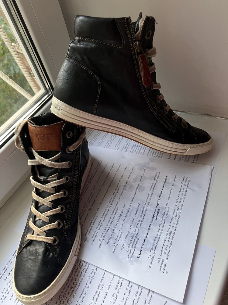 Недорого кожаные ботинки, кеды Paul green, unisex,размер 39 стелька 26
