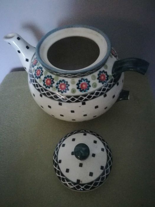 Czajniczek do herbaty 1L Ceramika Bolesławiecka