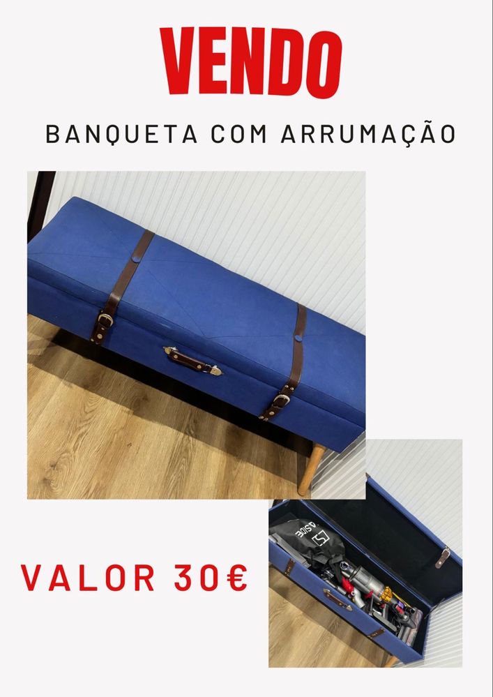 Banqueta com depósito