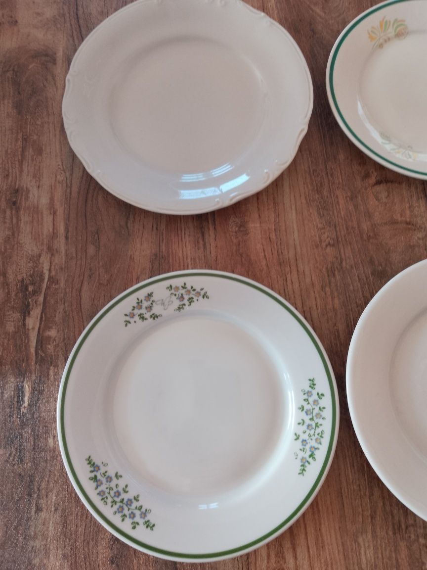 5 szt. talerzy deserowych z porcelany (Lubiana)