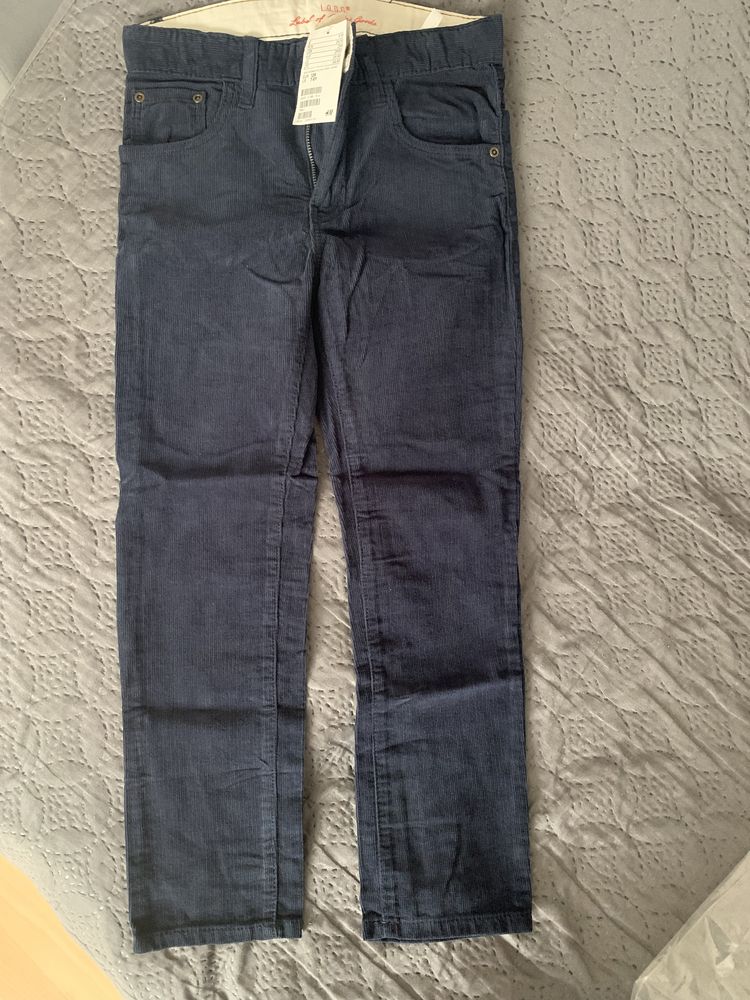 Spodnie chłopięce H&M sztruksowe 128