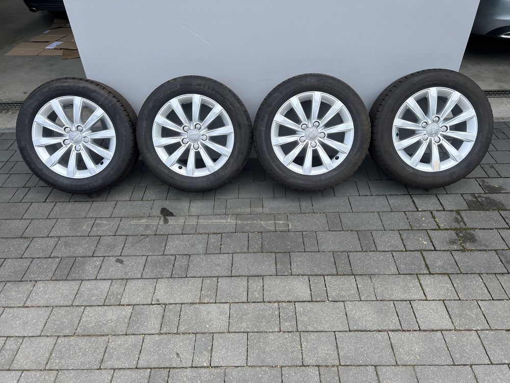 Alufelgi audi a3 16 cali 5x112 z oponami lato Nowe