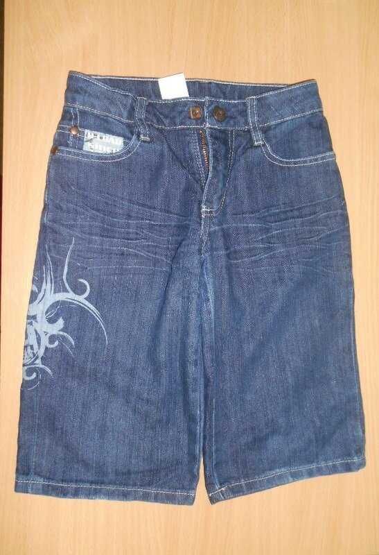 джинсовые шорты на мальчика рост 122 с резинкой в поясе