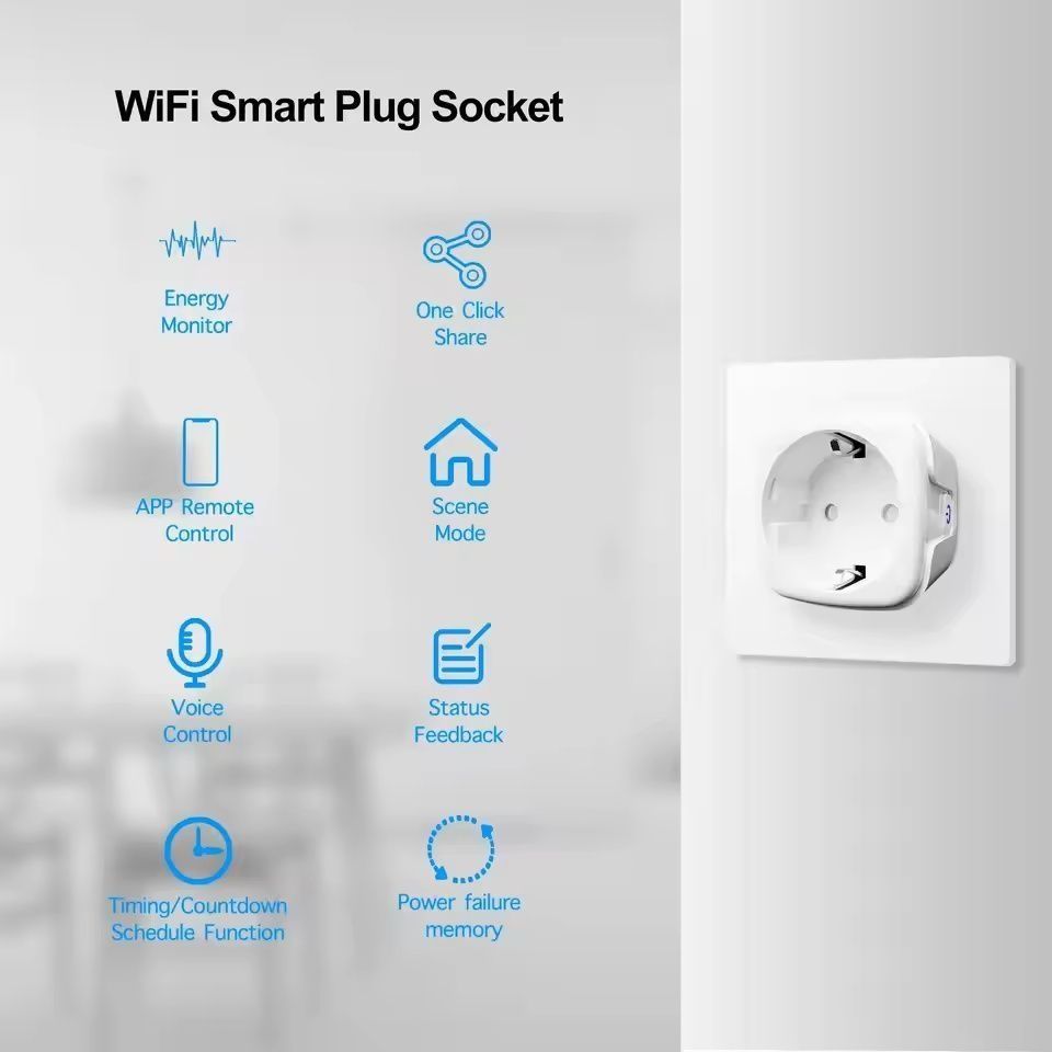 Inteligentne gniazdo Tuya WiFi 16A