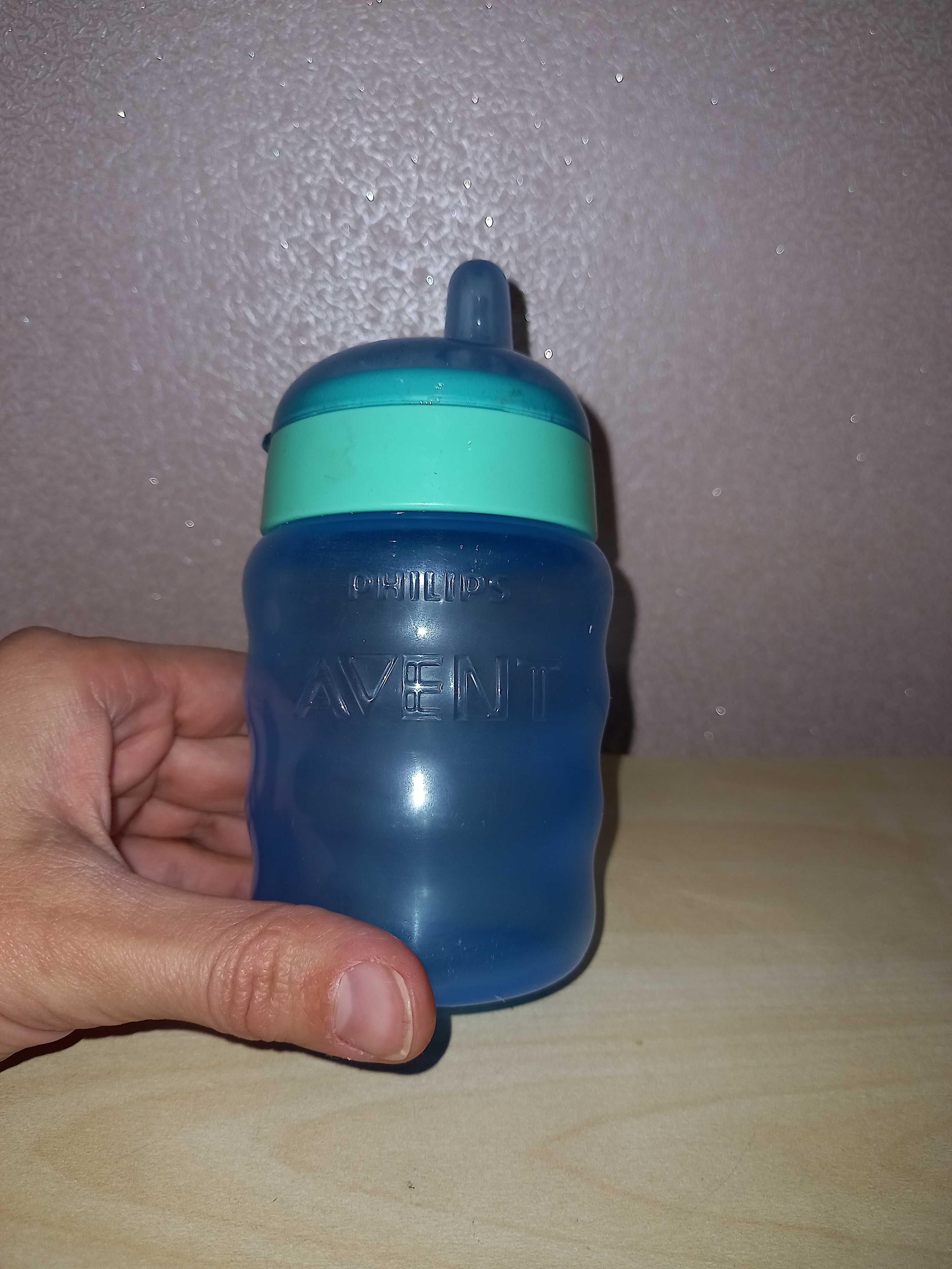 Чашка-непроливайка Philips Avent голубая