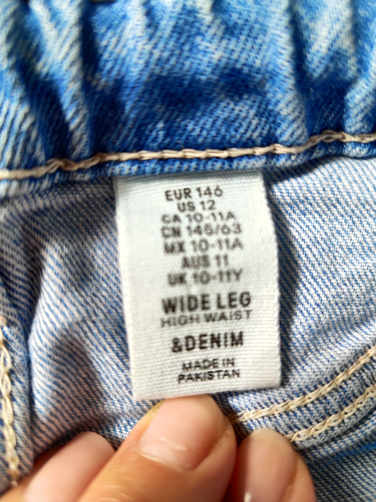 Spodnie jeansowe 146 HM dla dziewczynki