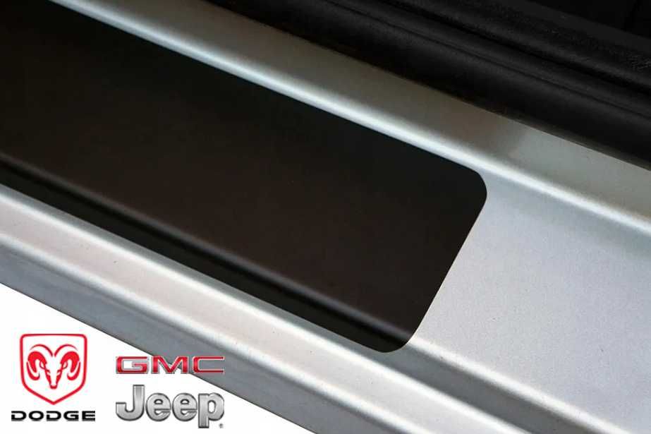 Захисна плівка защитная пленка наклейки на пороги авто GMC Jeep Dodge