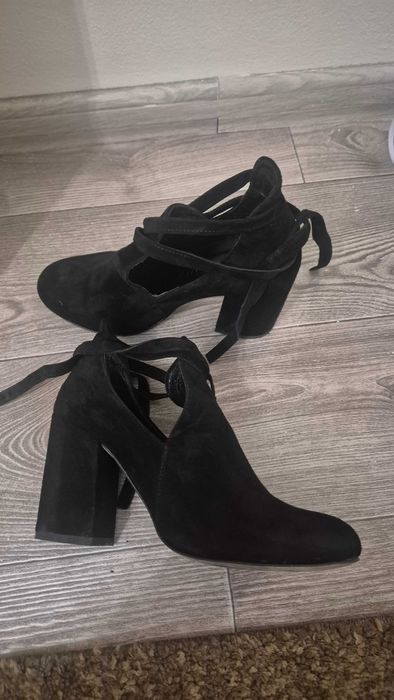 Туфлі черевики батальйони замш