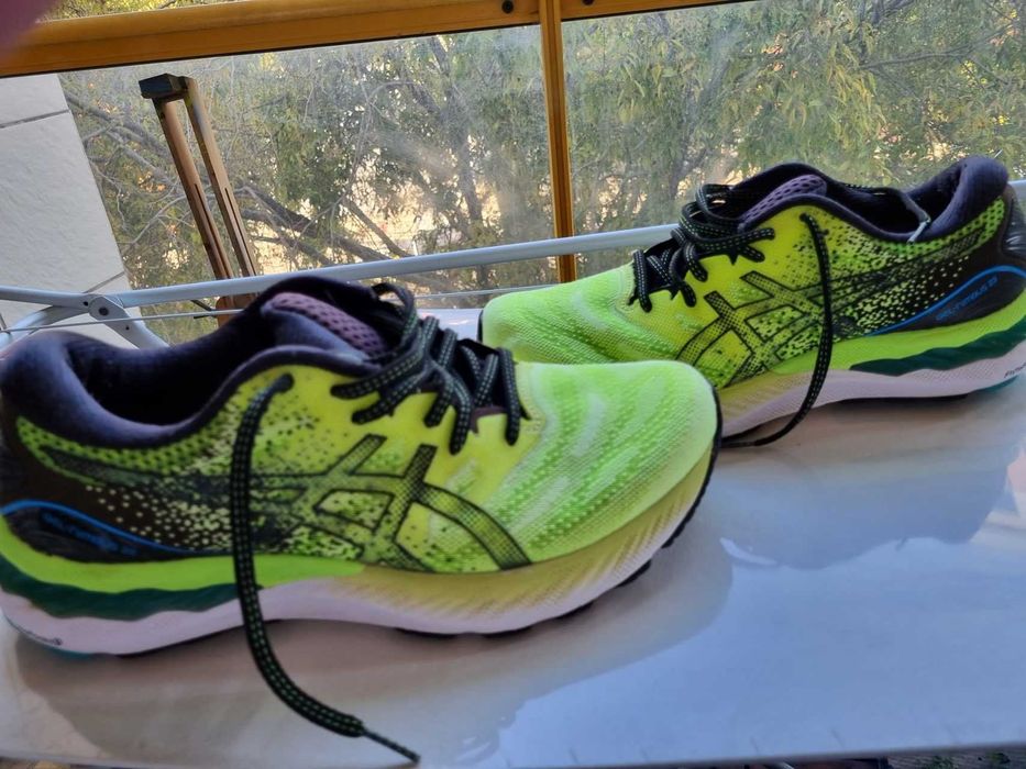 Ténis Corrida ASICS Gel Nimbus 23 – Verde Lima/Preto nº 42 (Euro)