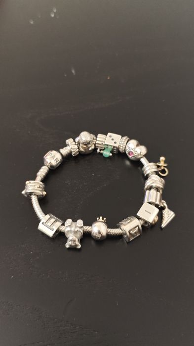 pulseira Pandora de prata de lei (925ml)