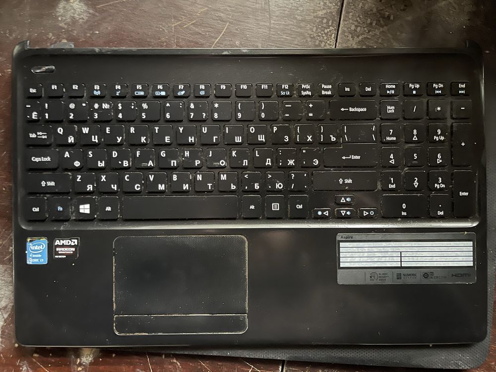 Клавіатури з тачпадом б/у asus acer