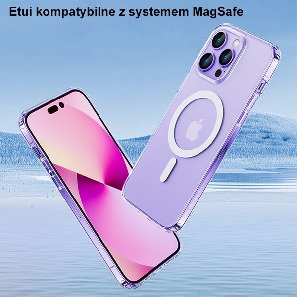 Usams Etui Ice Magnet Iphone 14 Plus / 15 Plus 6,7" Transparent