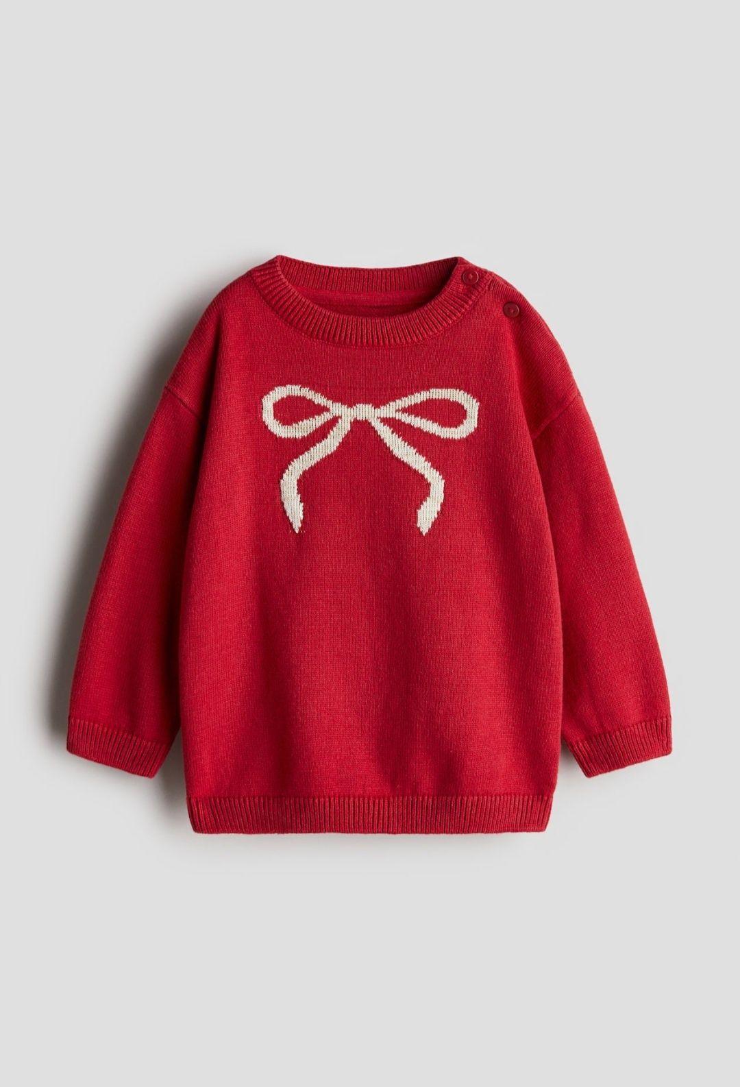 Żakardowy sweterek z kokardką H&M r.68