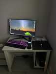 Teclado + Monitor + Rato + Microfone
