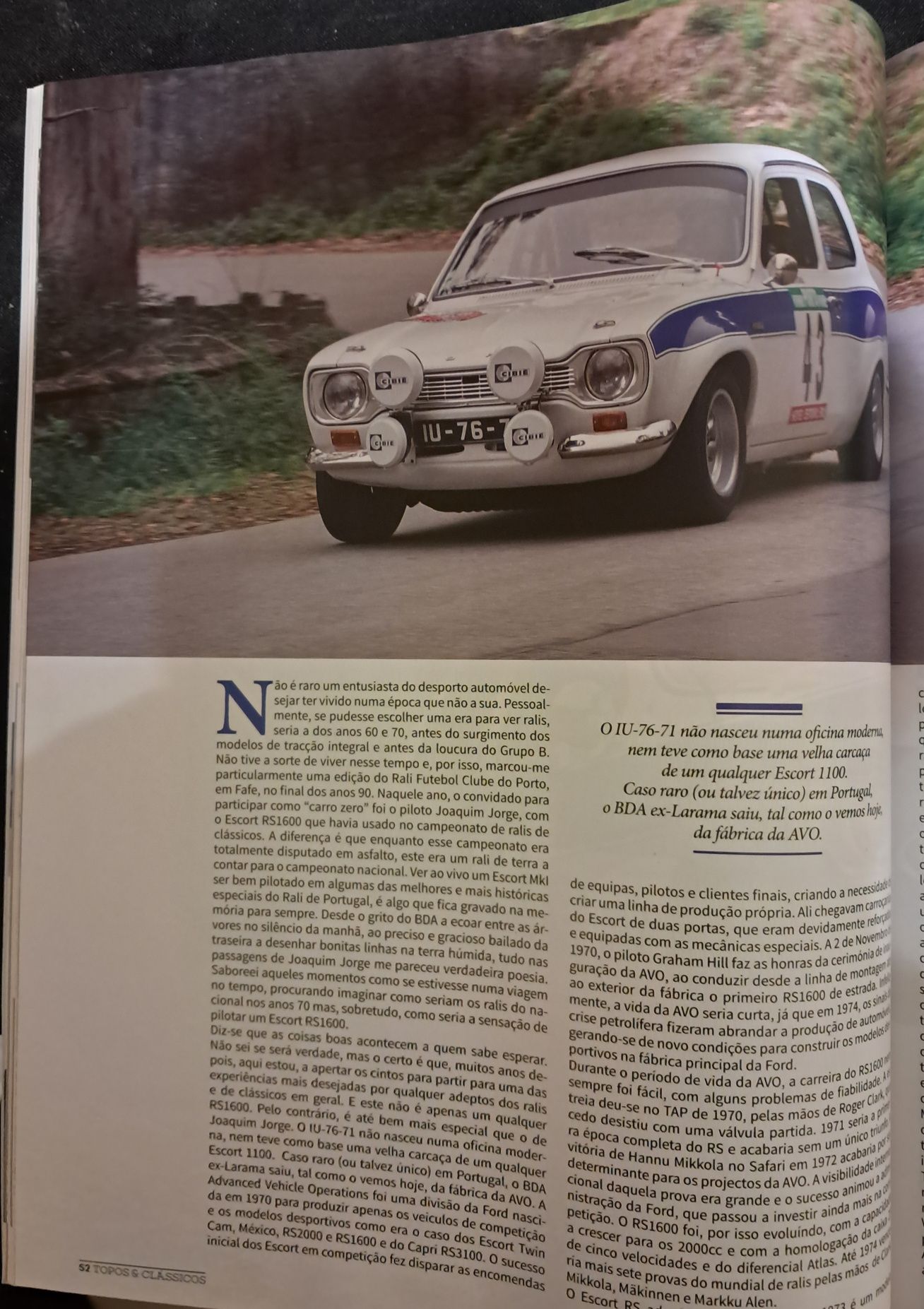 Revistas Topos & Clássicos, Ford Escort RS, Ford Sierra.