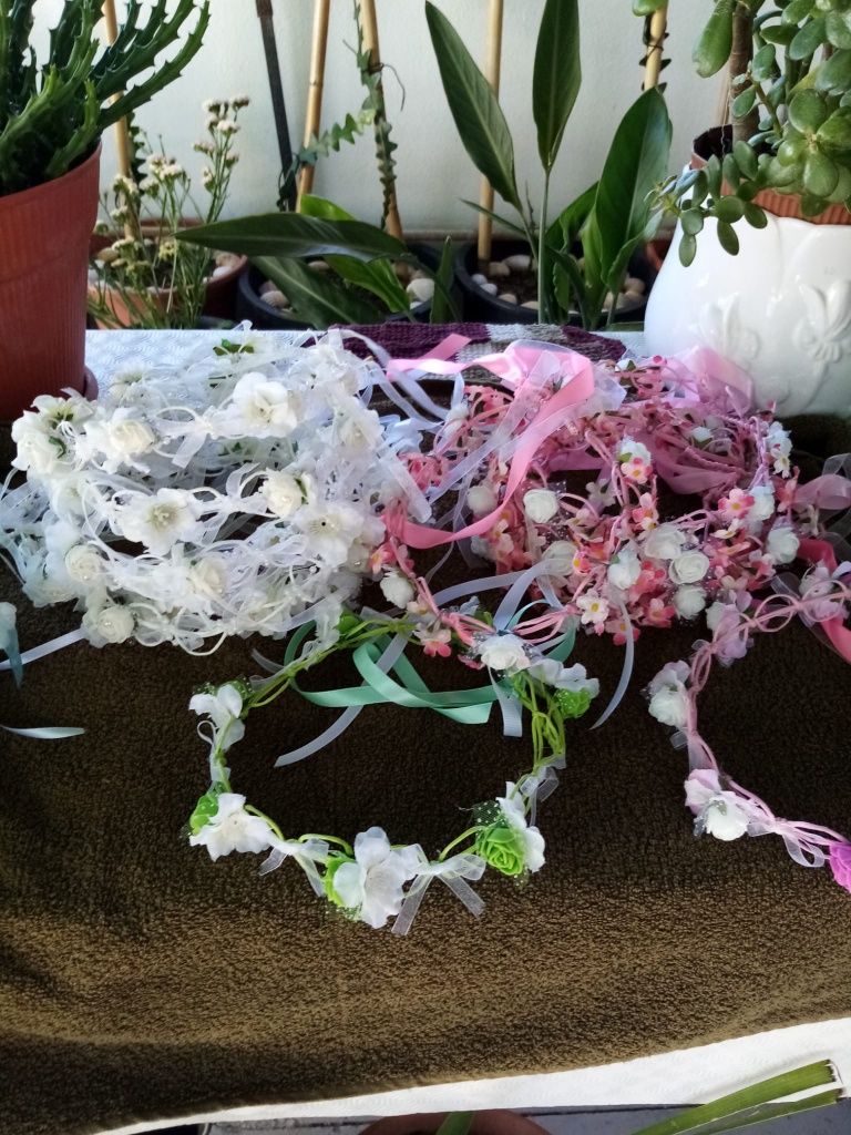 Grinalda Coroa Flores feito à mão (acessório cabelo)