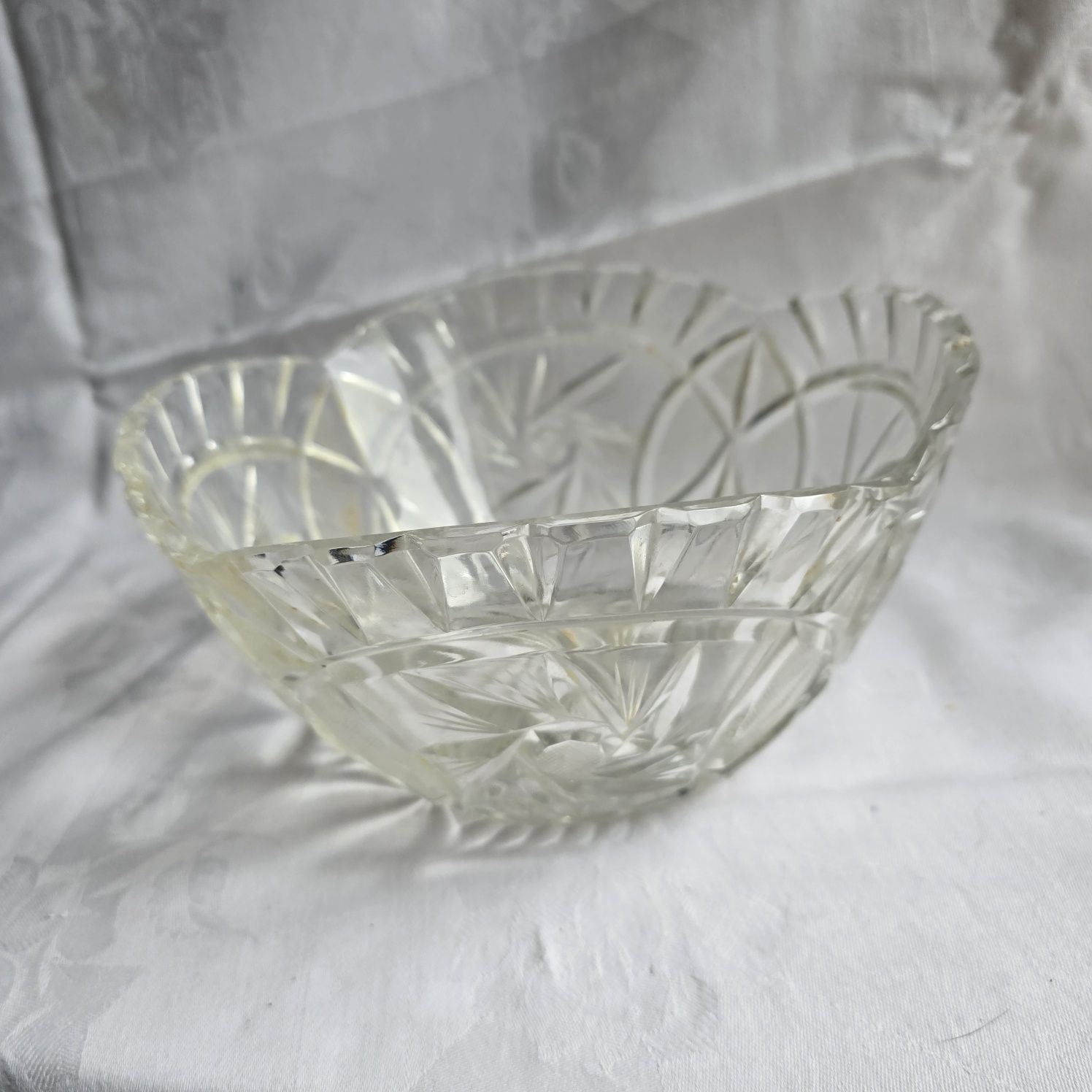 Misa kryształowa kryształ szklana miska 21.5x11cm