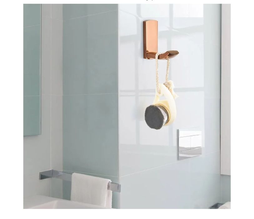 Mosiężny wieszak ścienny do prysznica, wieszak na ręczniki 2szt.