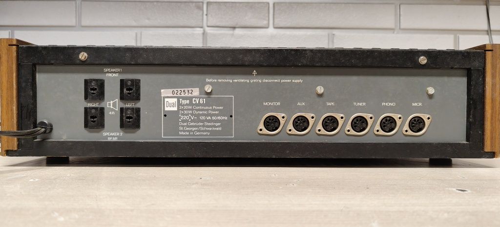 Wzmacniacz Quadro stereo DUAL  CV 61.