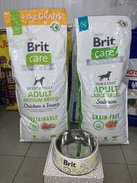 Сухий корм для дорослих собак Brit Care + подарунок