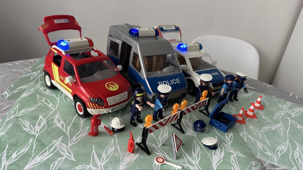 Playmobil straż pożarna i policja