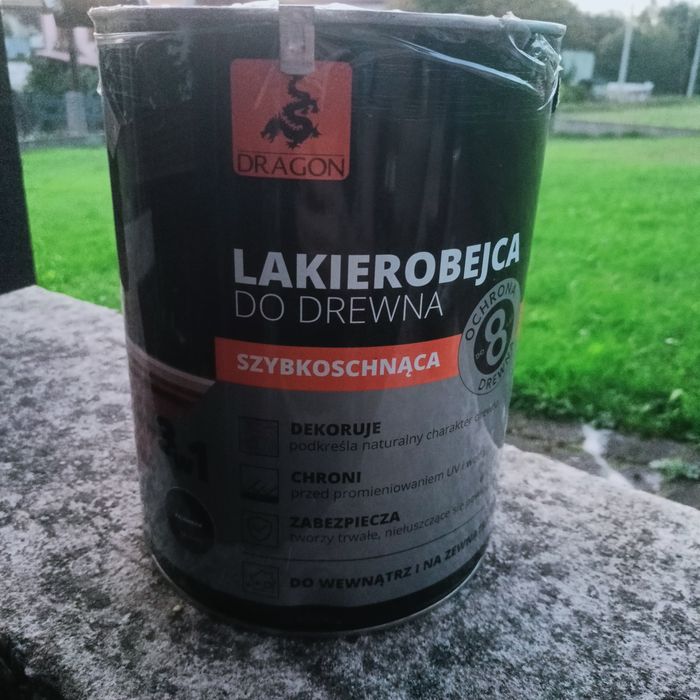 Lakierobejca palisander nowa zamknięta 5 l