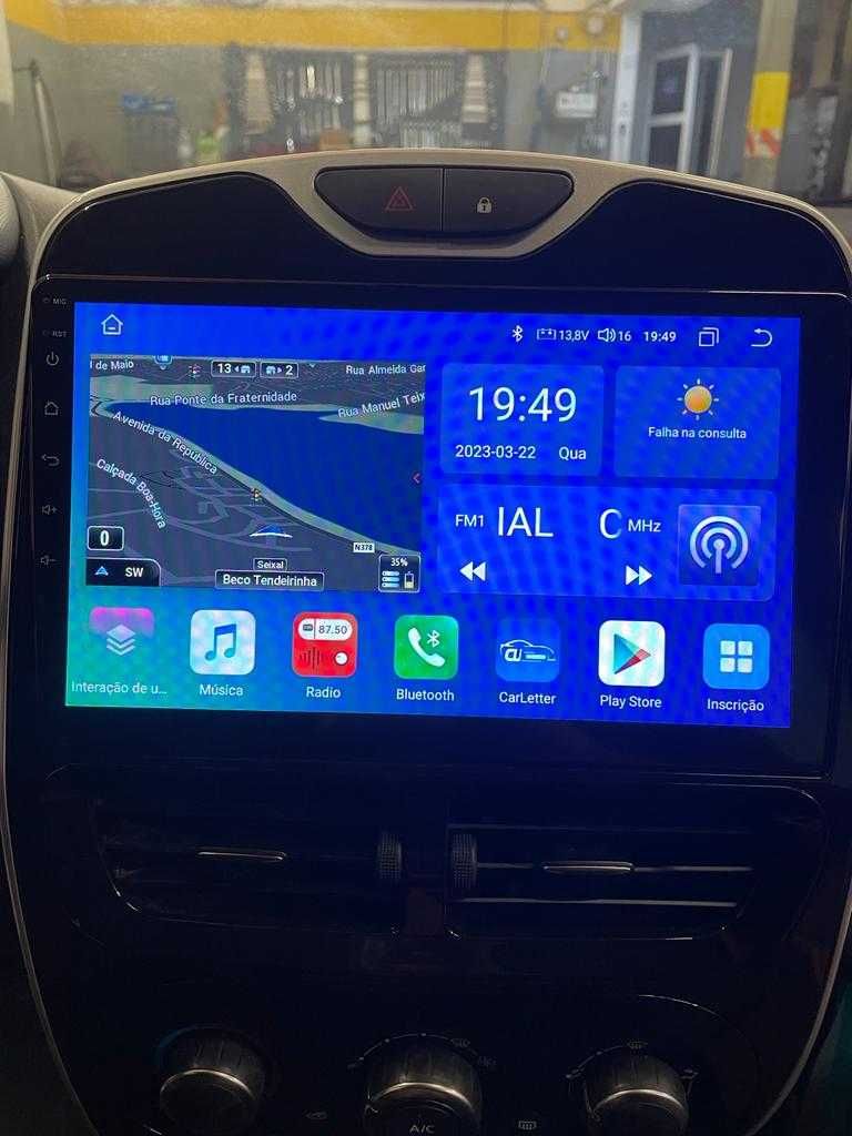 Auto-rádio android 13 10.1" Renault Clio 4 Zoe 2012 a 2018