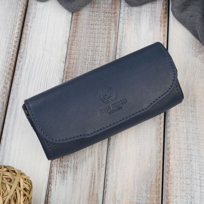Etui na okulary piórnik pokrowiec skórzany Paolo Peruzzi T-83-DB