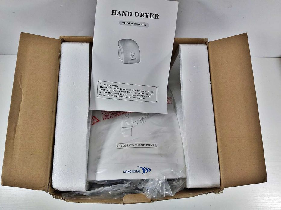 Suszarka do Rąk Makoinstal 1800W Automatyczna LoombardNidzicaLombard