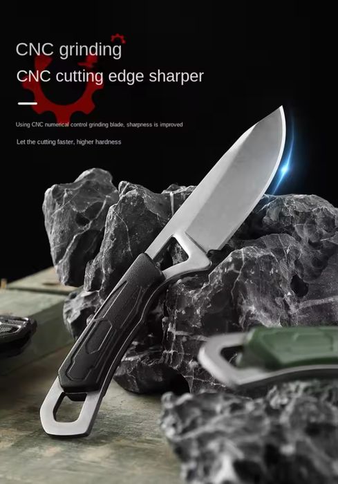 Компактний цільнометалевий ніж EDC Tactical knife bushcraft  full tang