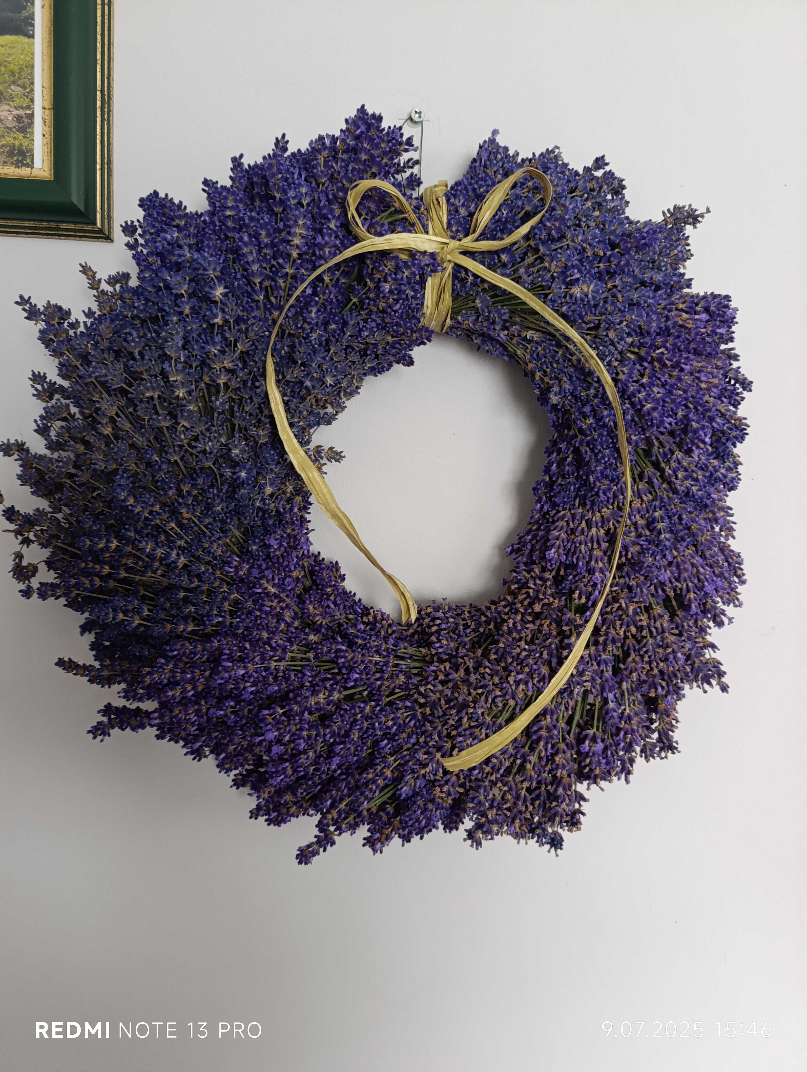 Wianek z lawendy Boho DIY
