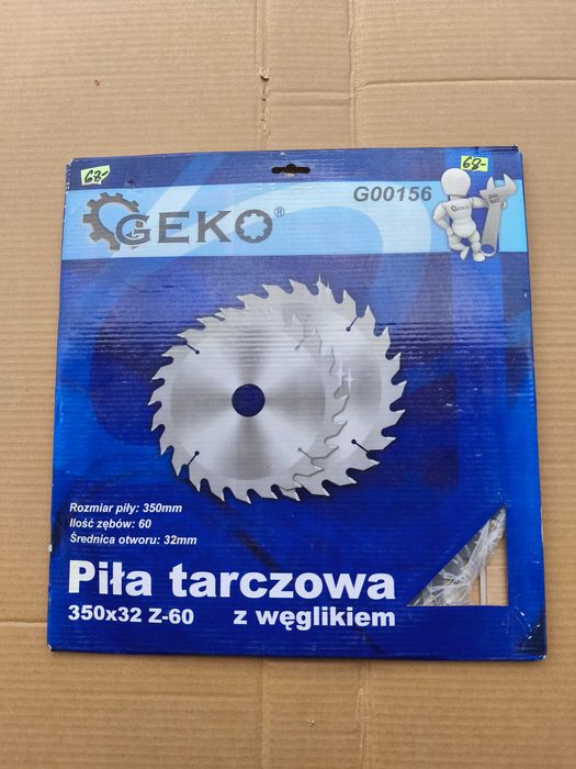 Piła tarczowa do DREWNA z węglikiem GEKO 350x32 Z-60 Nowa!