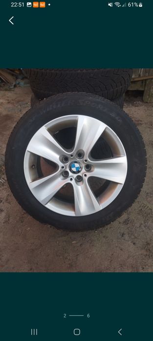 BMW z oponami Dunlop Winter Sport 3D 225/55 R17. Felgi