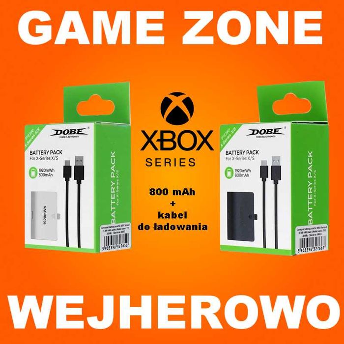 Play Charge do pada Xbox Series X + S + PC = Akumulator + kabel ładowa