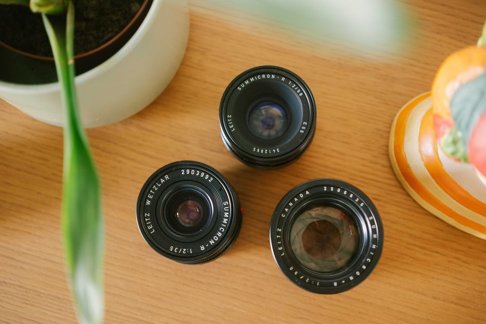 Kit de lentes Leica Summicron R - 35mm 50mm 85mm