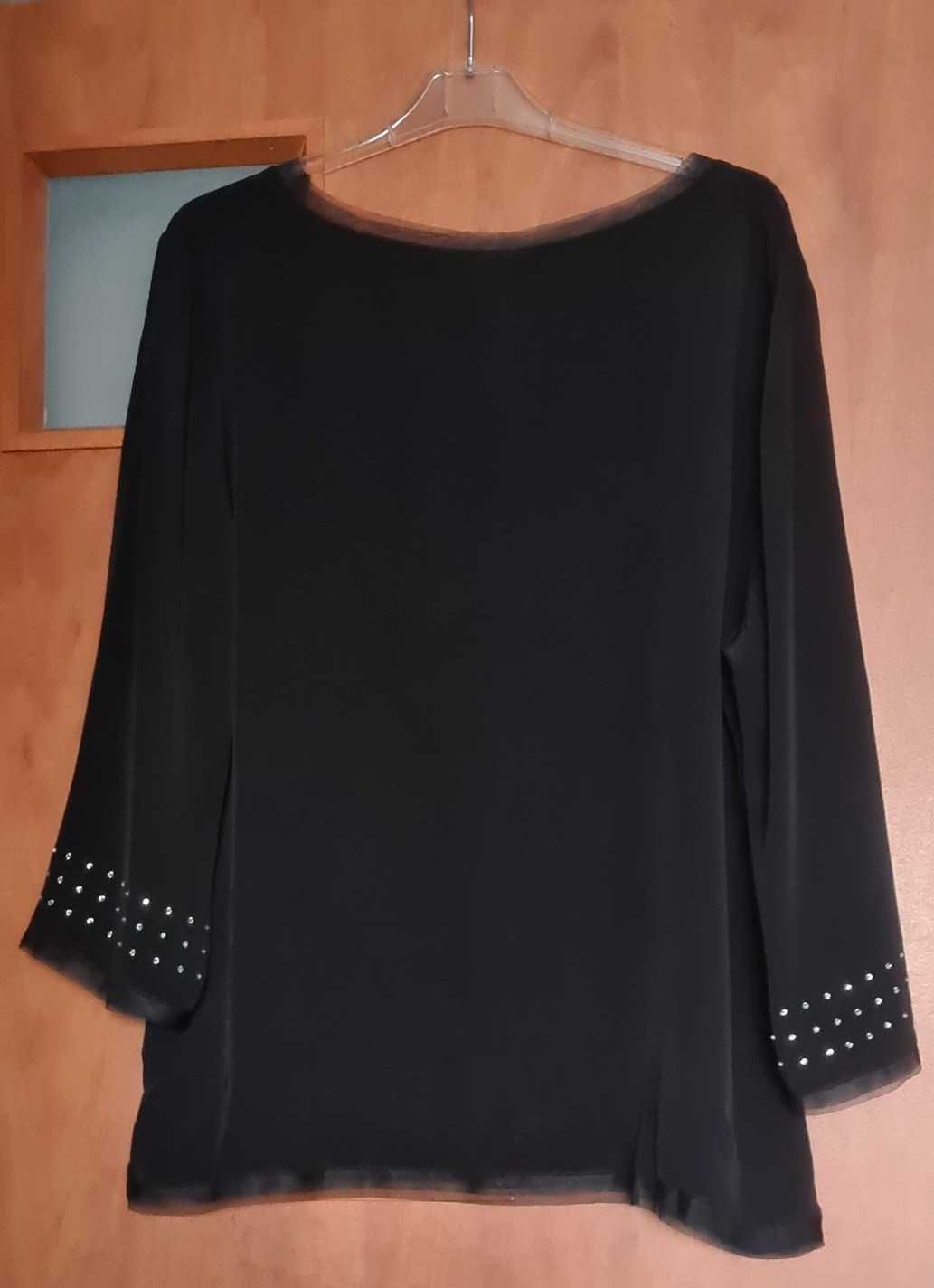 Daniel Hechter czarna elegancka bluzka roz 46