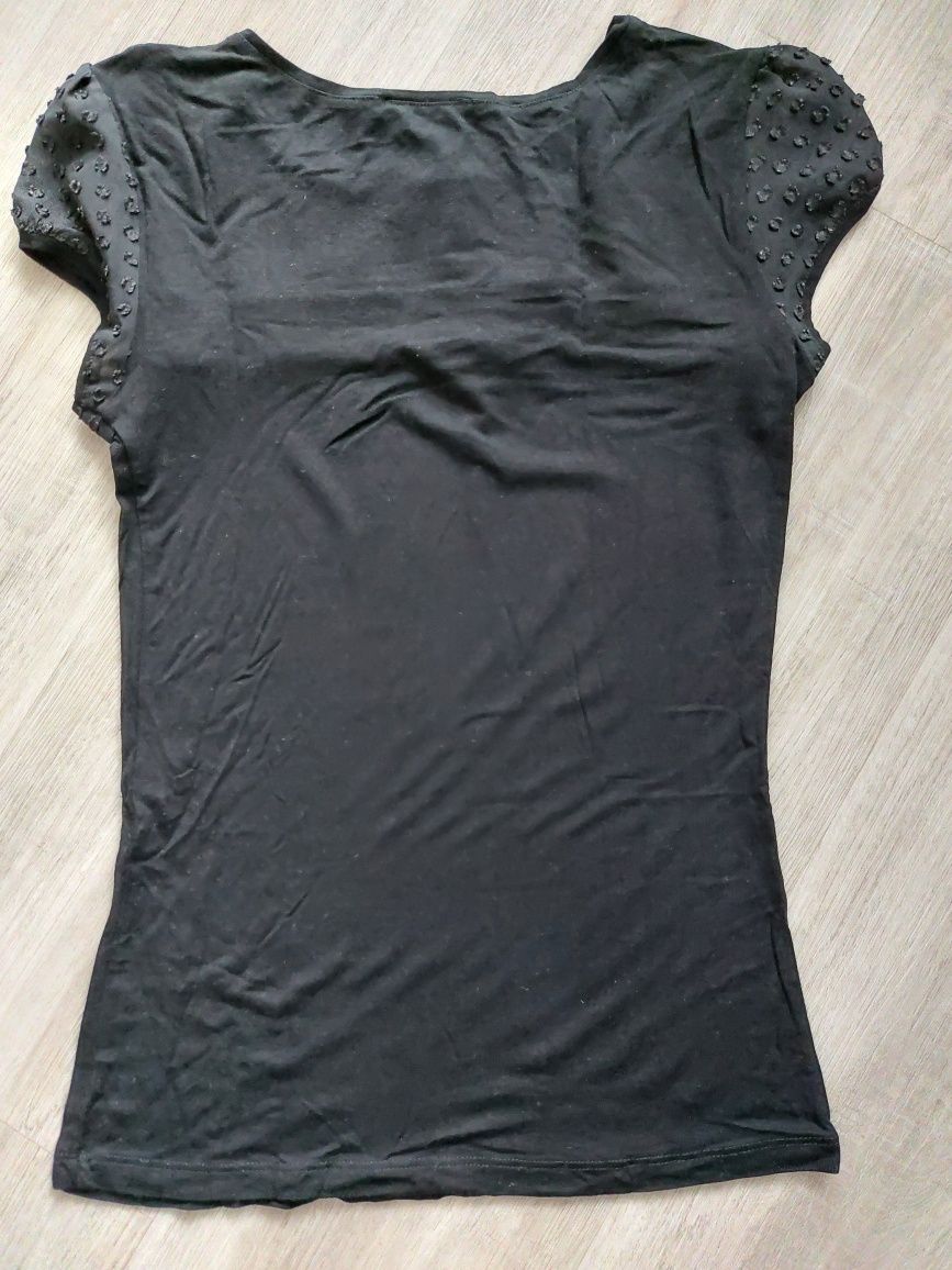 Bluzka czarna ozdobna Orsay XS